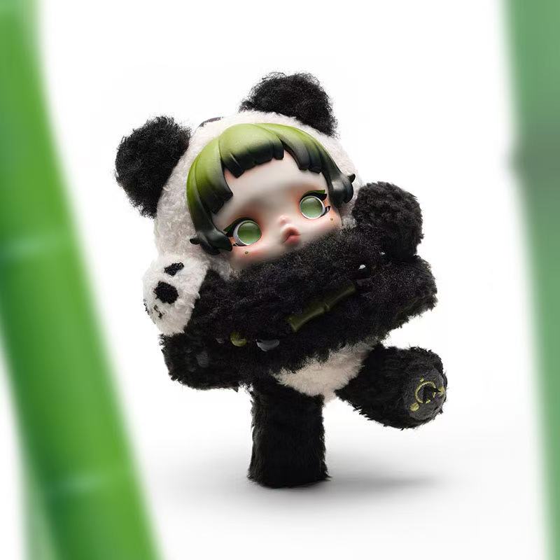 SKULLPANDA Lazy Panda Plush Doll Pendant Trendy fashion toy