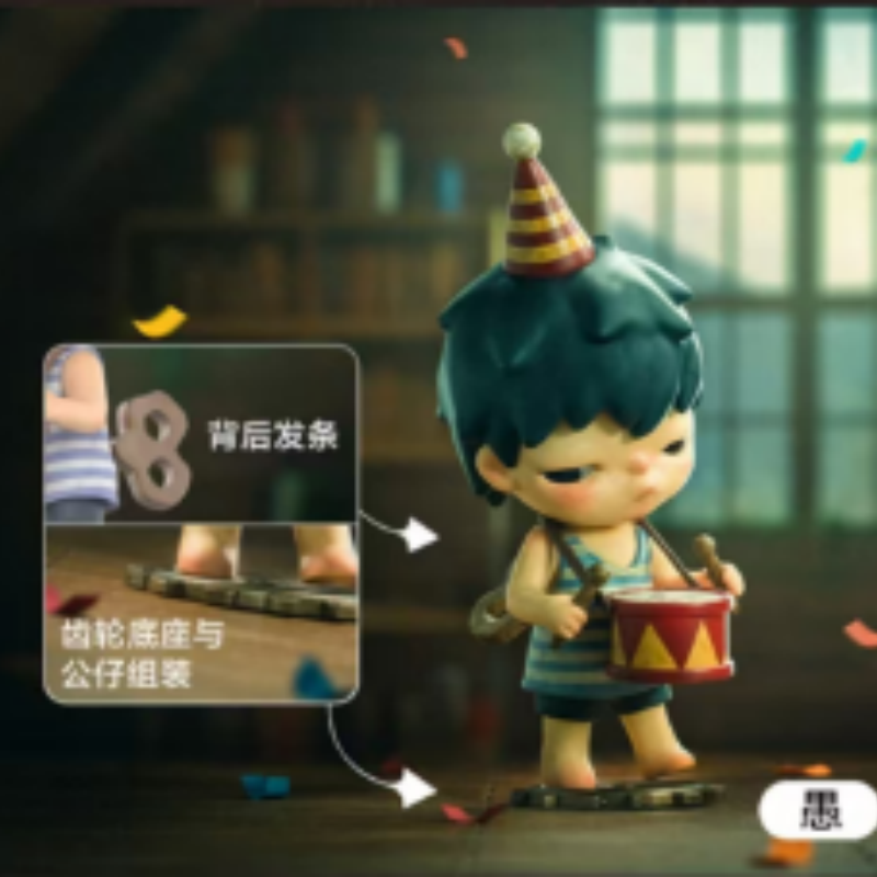 Hirono Mime Series Blind Box Design Action Figures Collectible Toys Home Decorations Holiday Birthday Gifts for Girls and Boys