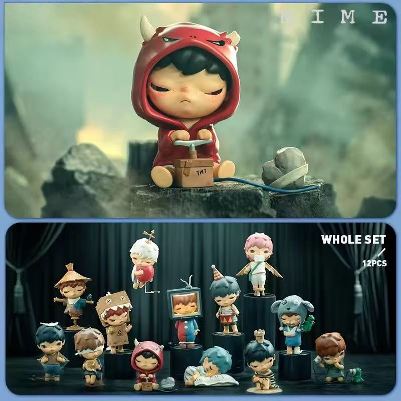 Hirono Mime Series Blind Box Design Action Figures Collectible Toys Home Decorations Holiday Birthday Gifts for Girls and Boys