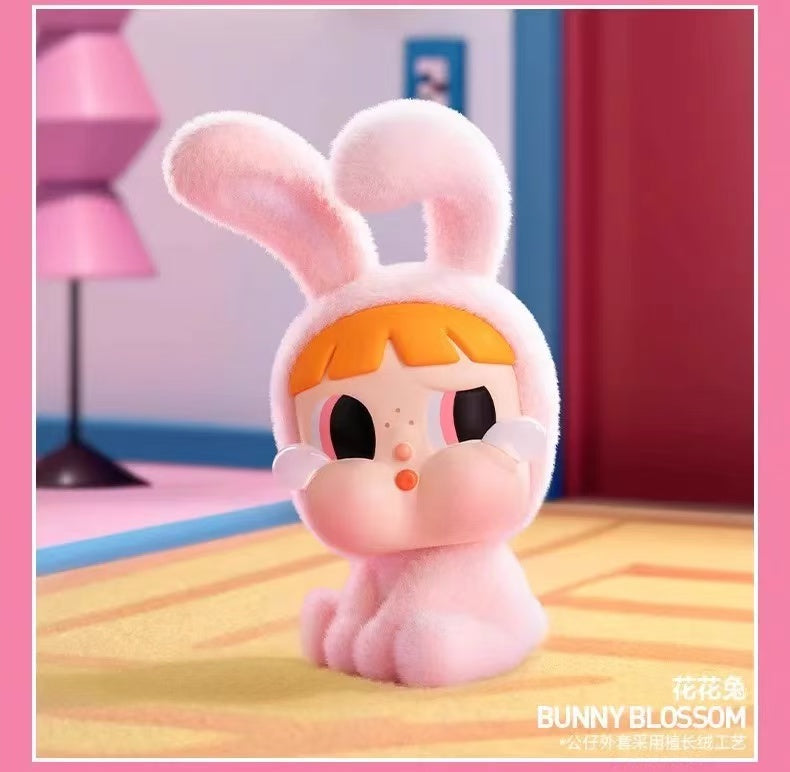 CRYBABY x Powerpuff Girls Series Blind Box Design Action Figures Collectible Toys Home Decorations Holiday Birthday Gifts for Girls and Boys