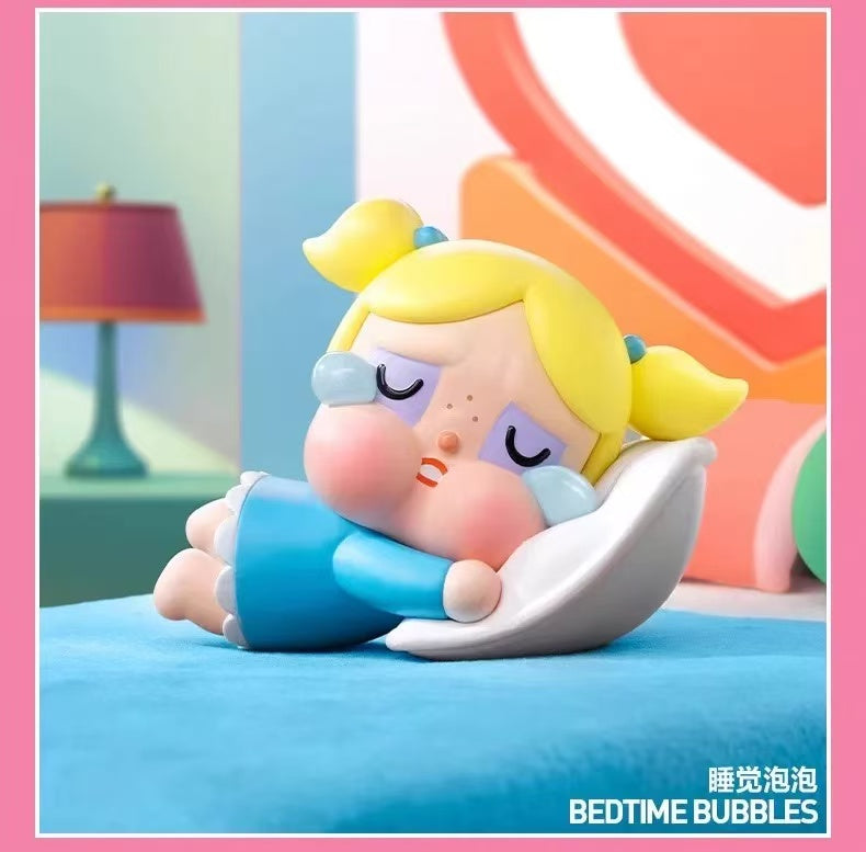 CRYBABY x Powerpuff Girls Series Blind Box Design Action Figures Collectible Toys Home Decorations Holiday Birthday Gifts for Girls and Boys