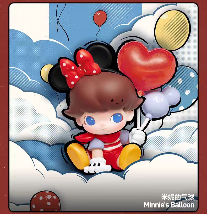 DIMOO World × Disney Series Blind Box Action Figures Collectible Toys Home Decorations