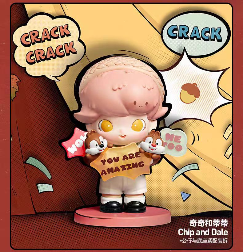 DIMOO World × Disney Series Blind Box Action Figures Collectible Toys Home Decorations
