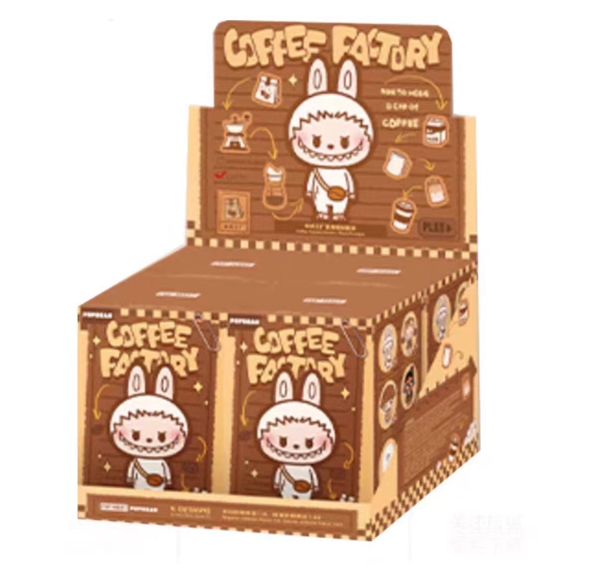 POP Mart POP BEAN COFFEE FACTORY Series Blind Box Mystery Box Cute Anime Figure Toys Doll Ornaments Surprise Birthday Gift