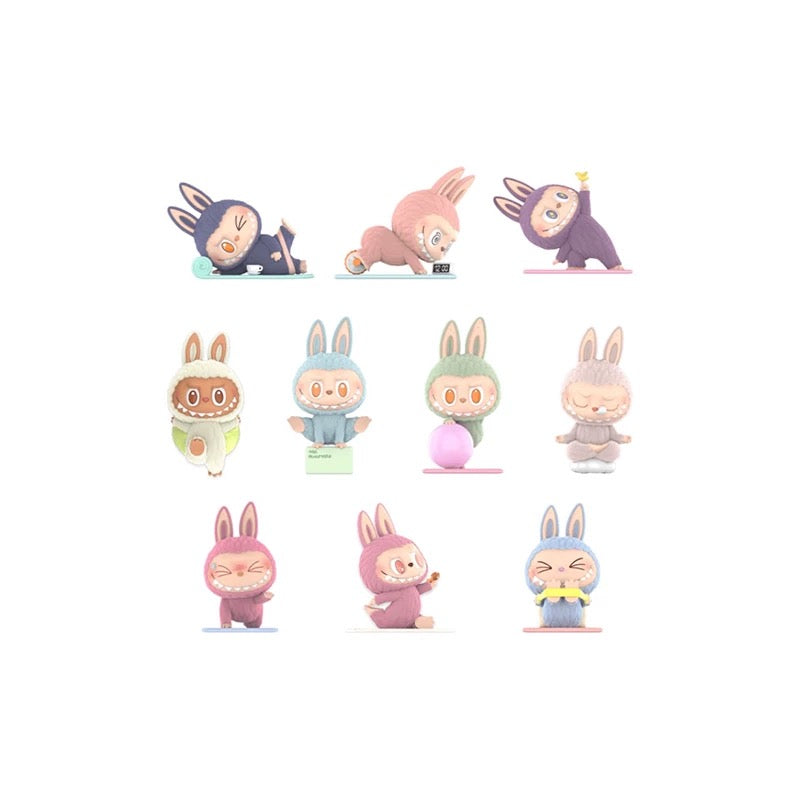 The Monsters Lazy Yoga Series Action Figures Collectible Toys Home Decorations