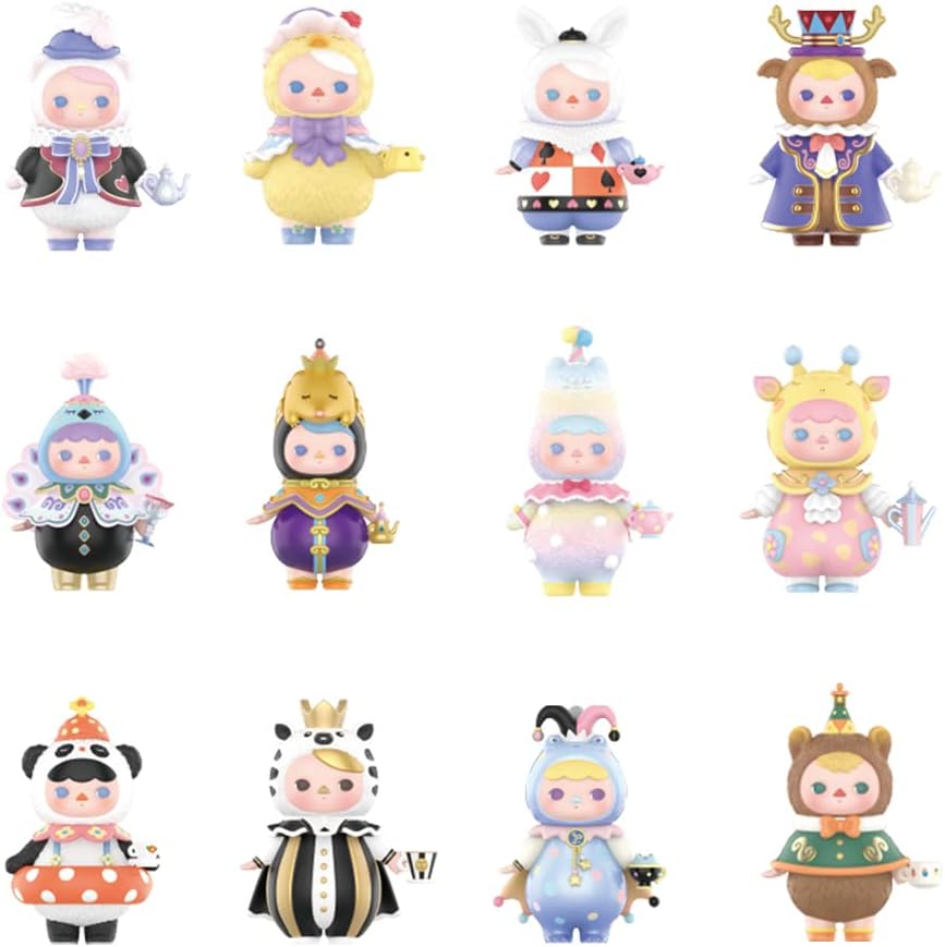 POP MART Pucky Animal Tea Party 1PC Exclusive Action Figure Box Toy Bulk Box Popular Collectible Art Toy Cute Figure Creative Gift, for Christmas Birthday Party Holiday