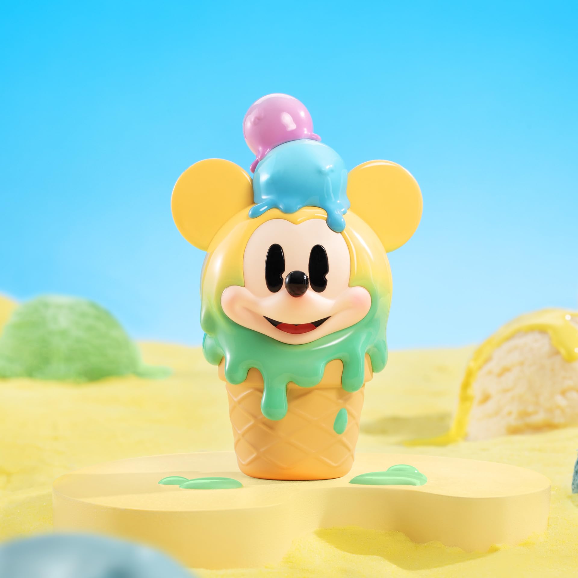 POP MART Disney Mickey Childhood of Boundless Imagination Blind Box Figures, 12 PCs Disney Mickey Random Design Action Figures Collectible Toys Home Decorations, Whole Set
