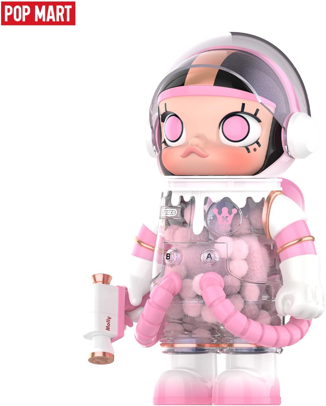 POP MART MEGA Space Molly 400% Heartfelt Words Collection Figurine, 11.6 Inch Height, Toys for Modern Home Décor, Collectible Art Toy