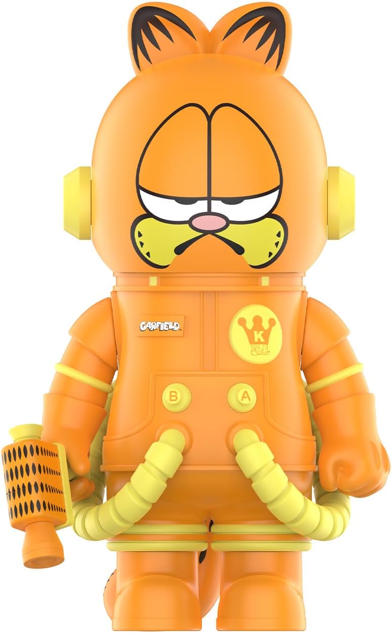 POP MART MEGA Space Molly 400% Garfield Collection Figurine, 12.6 Inch Height, Toys for Modern Home Décor, Collectible Art Toy