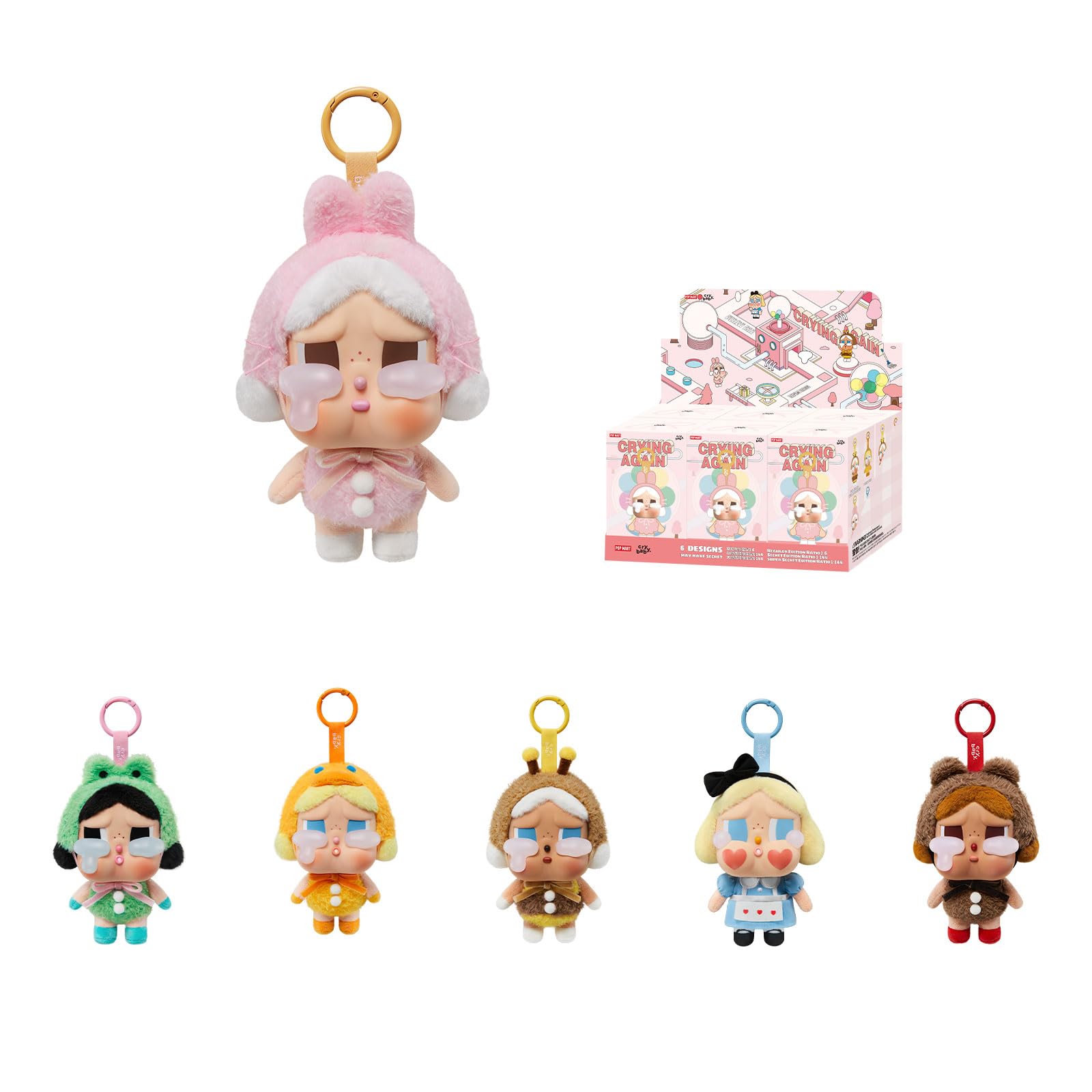 Crybaby Tears Factory Series - Vinyl Face Plush Blind Box Action Figures Collectible Toys Home Decorations Holiday Birthday Gifts