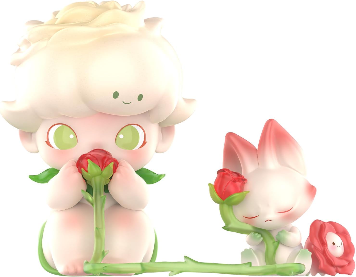 POP MART DIMOO Whisper of The Rose Figure, 2.36 * 3.15 Inches Height, Toys for Modern Home Decor, Collectible Toy Set for Desk Accessories
