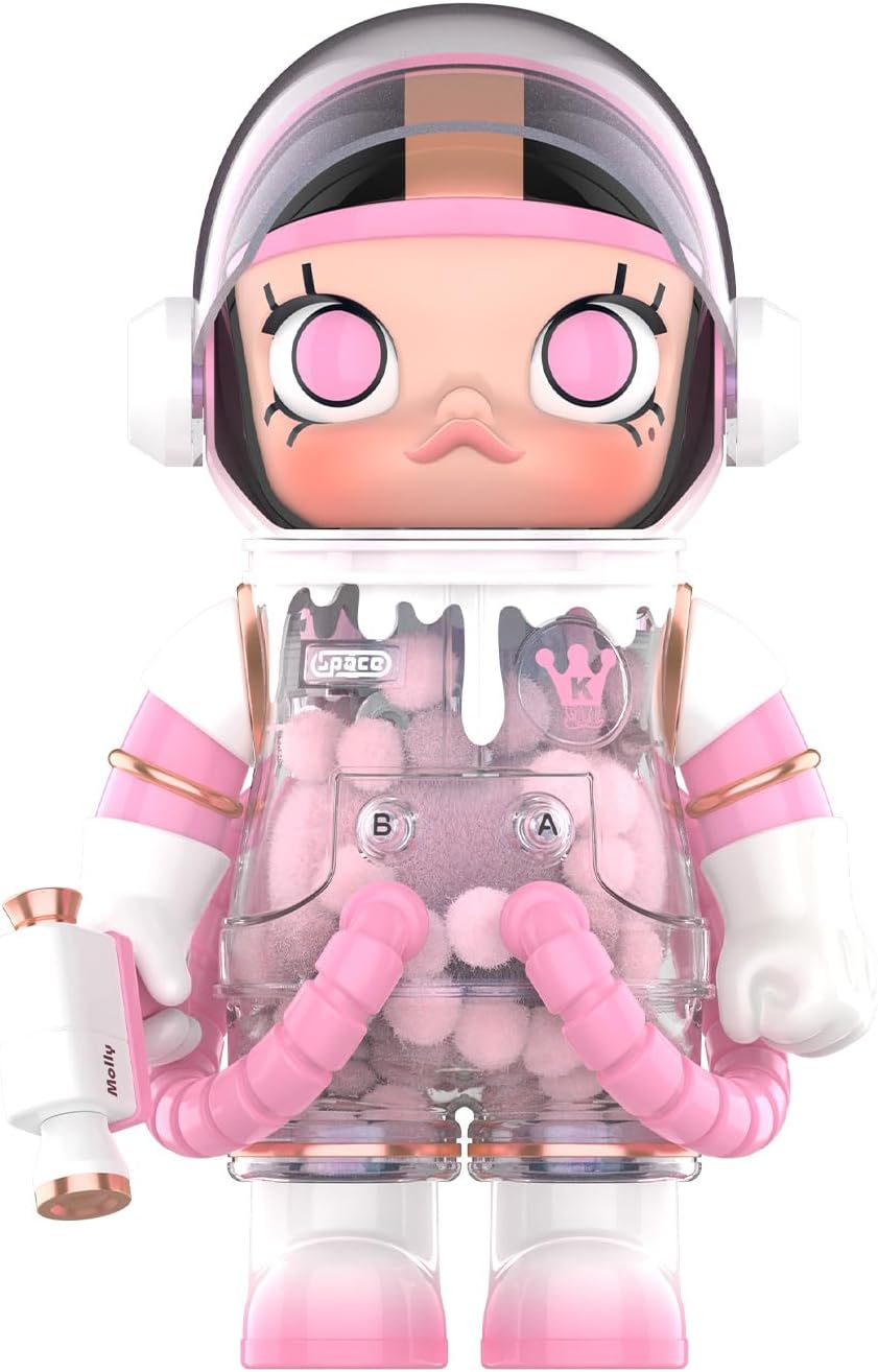 POP MART MEGA Space Molly 400% Heartfelt Words Collection Figurine, 11.6 Inch Height, Toys for Modern Home Décor, Collectible Art Toy