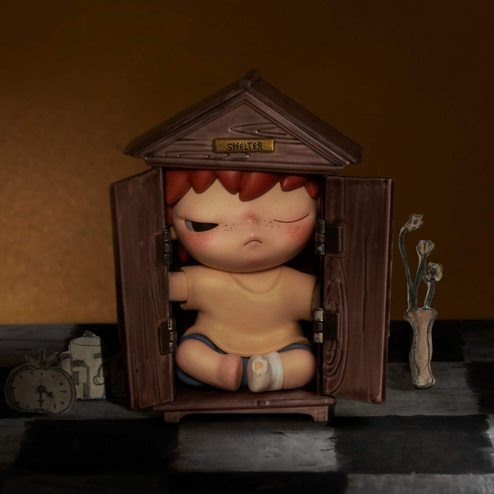 Hirono Shelter Series Blind Box Design Action Figures Collectible Toys Home Decorations Holiday Birthday Gifts for Boys and Girls