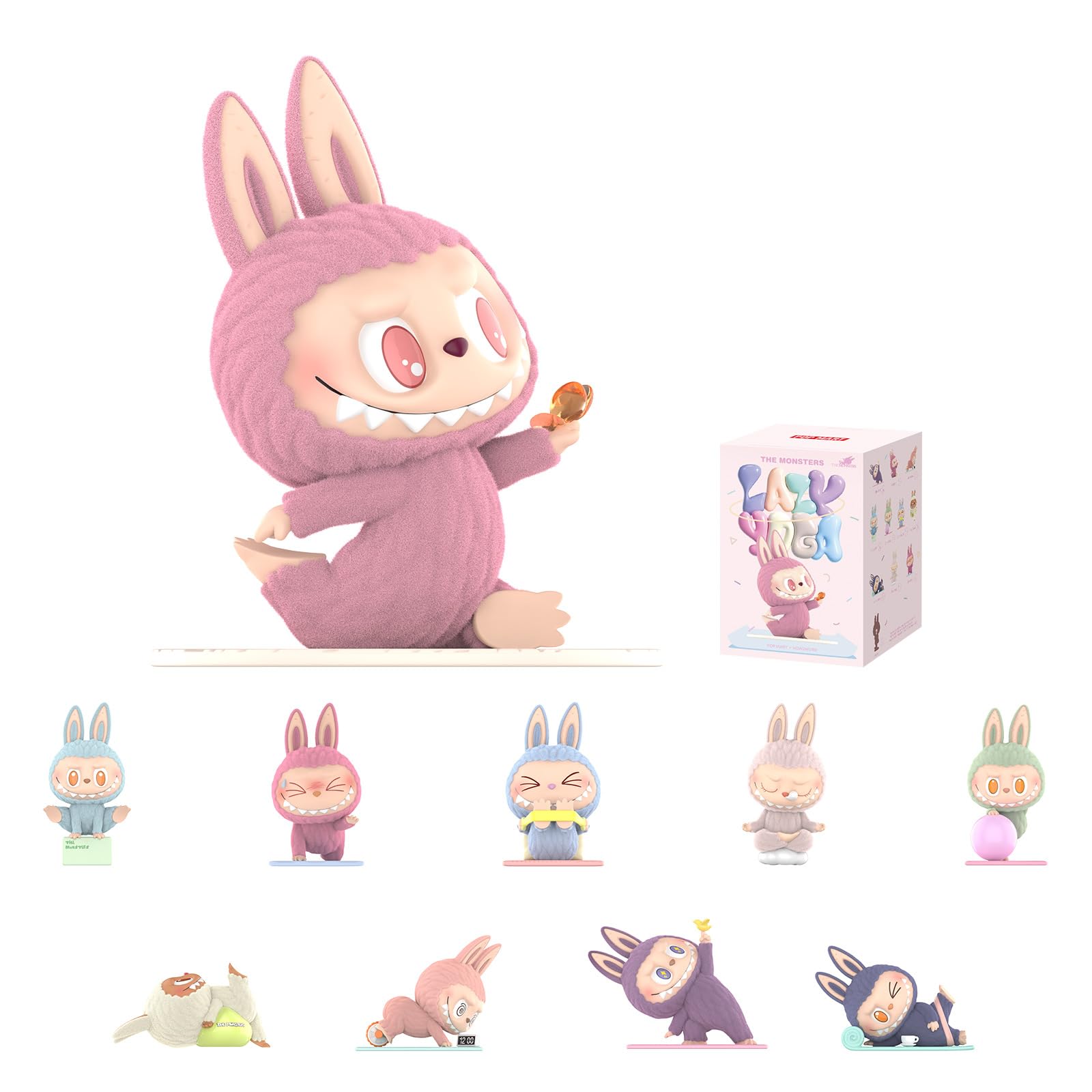 The Monsters Lazy Yoga Series Action Figures Collectible Toys Home Decorations