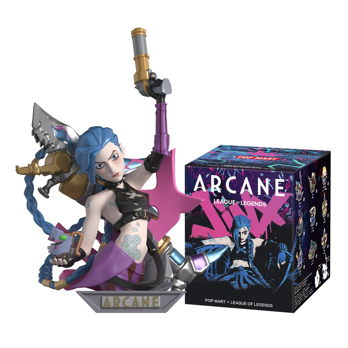 League of Legends: Arcane Series Figures Blind Box Figures Random Design Action Figures Collectible Toys Home Decorations Holiday Birthday Gifts for Girls and Boys Single Box