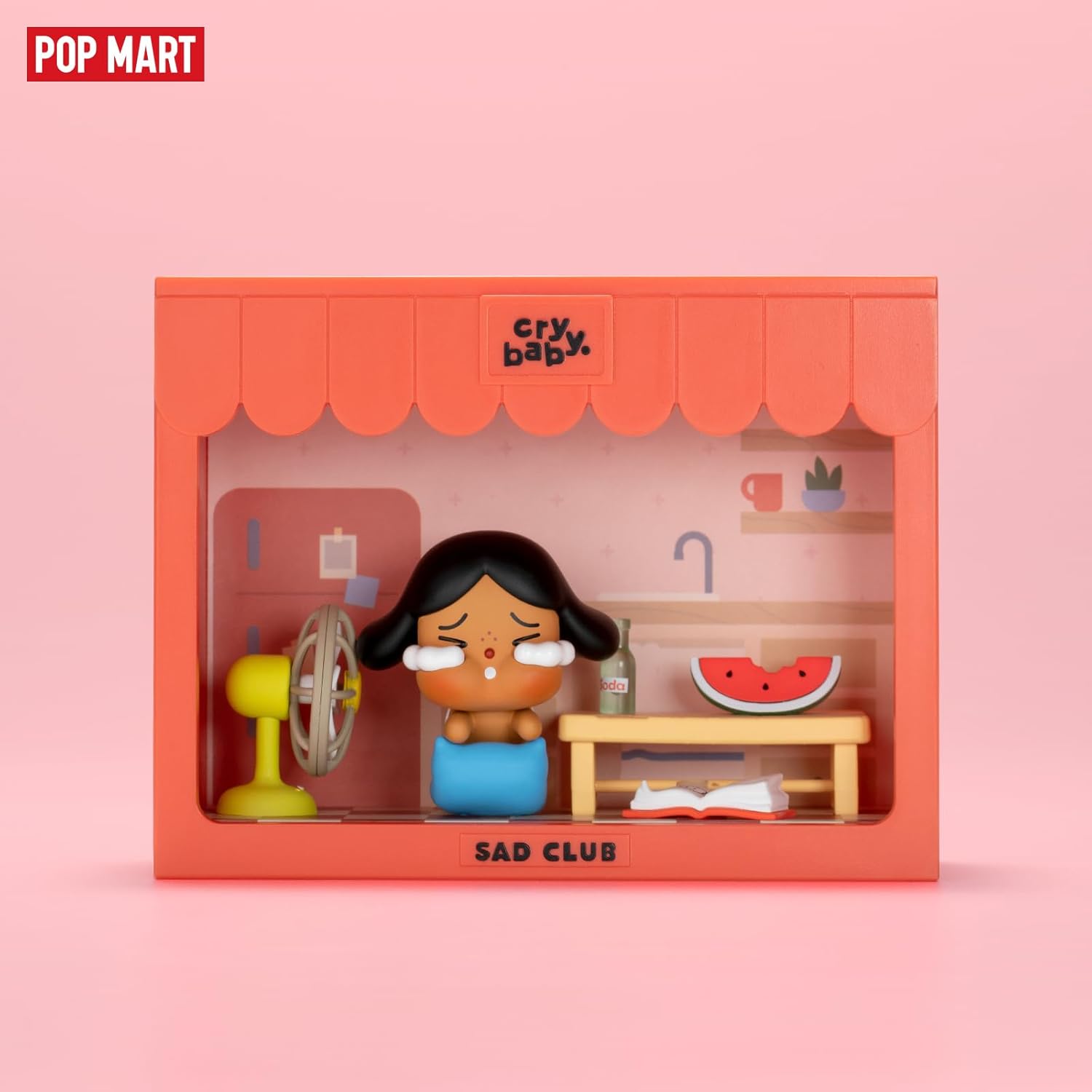 POP MART Crybaby Sad Club Series Scene Sets, 8PCs Crybaby Blind Box Figures, Random Design Action Figures Collectible Toys Home Decorations, Holiday Birthday Gifts for Girls and Boys, Whole Set
