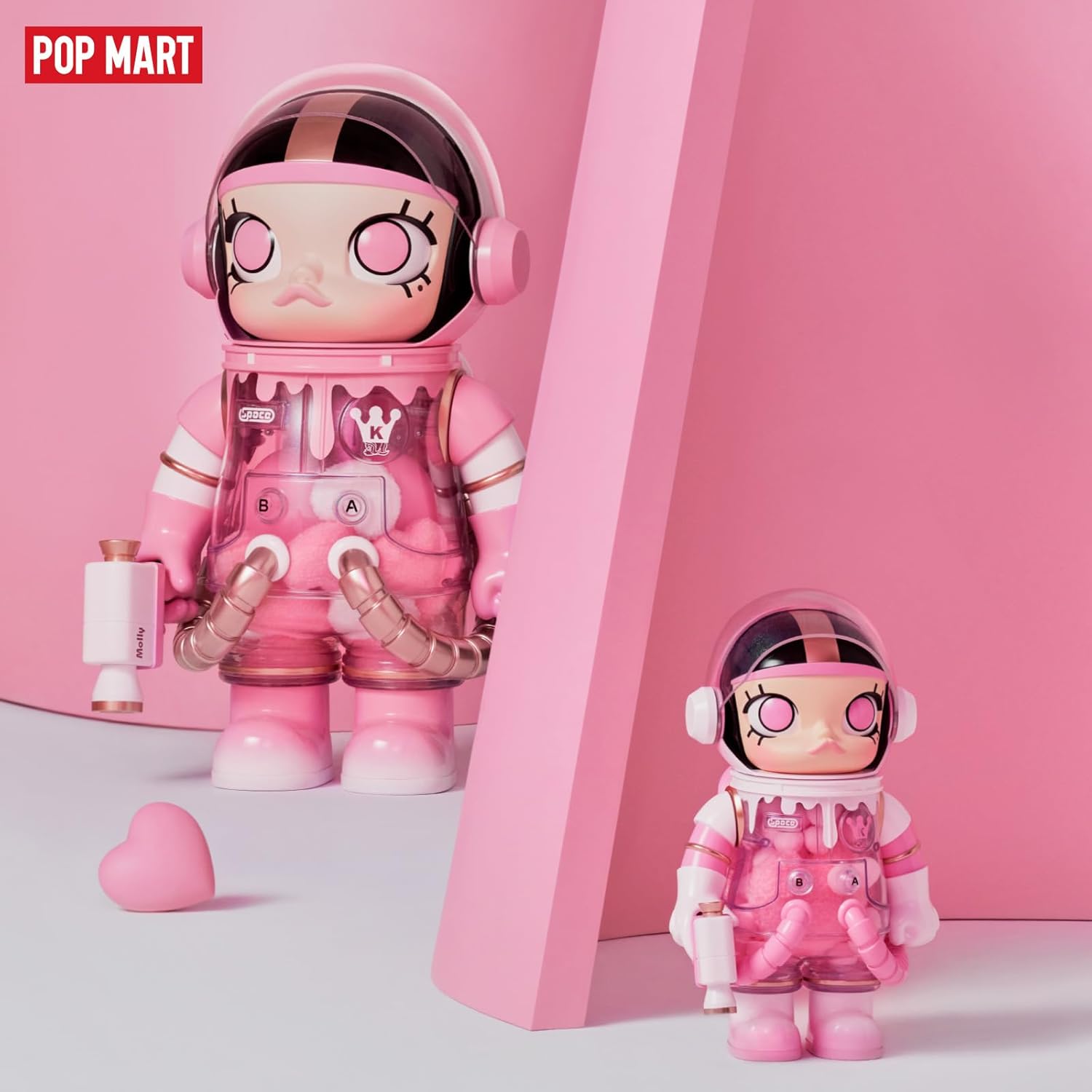 POP MART MEGA Space Molly 400% Heartfelt Words Collection Figurine, 11.6 Inch Height, Toys for Modern Home Décor, Collectible Art Toy