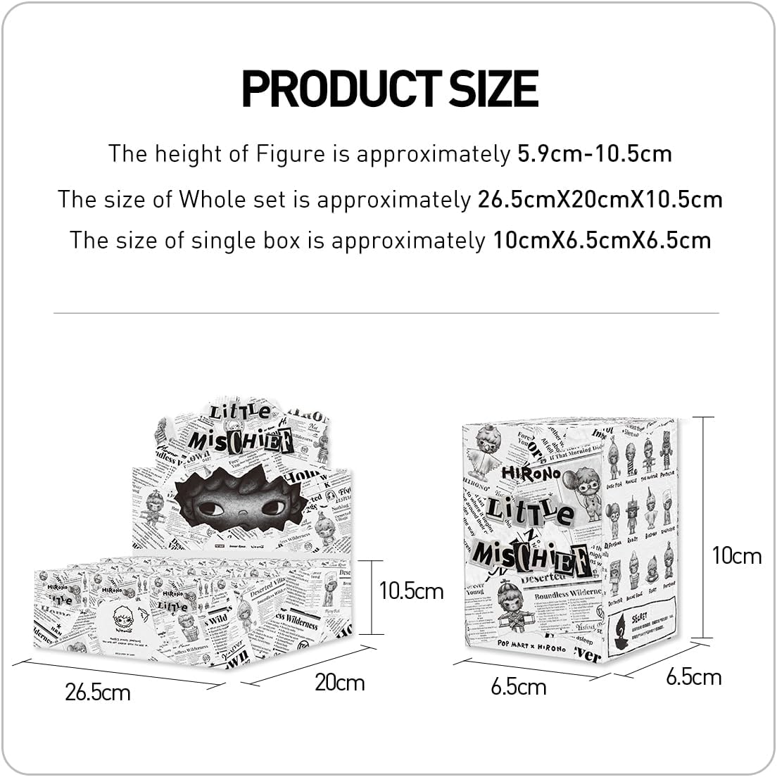 HIRONO Little Mischief Series Blind Box Design Action Figures Collectible Toys Home Decorations