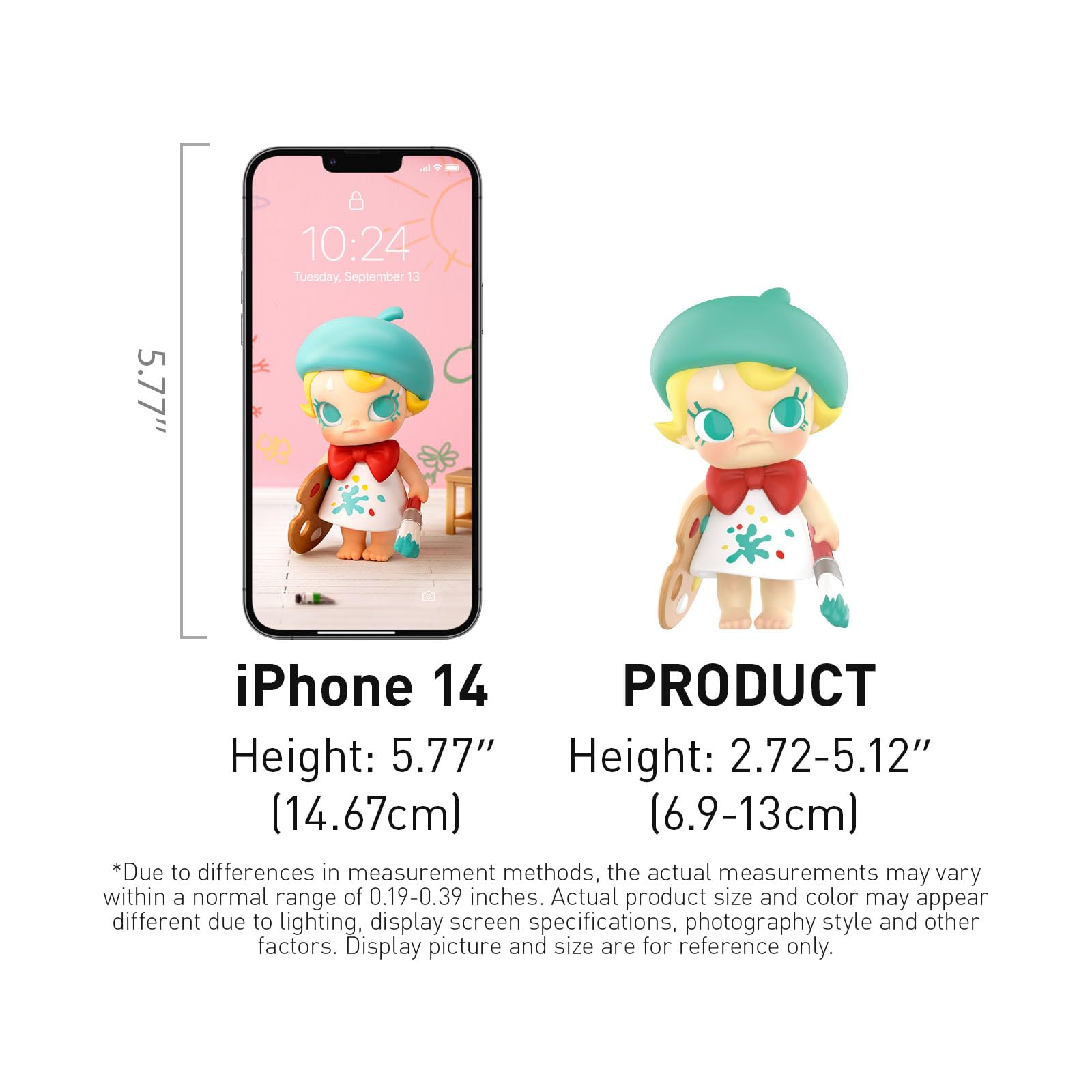 POP MART Baby Molly When I was Three！Series Figures, Baby Molly Blind Box Figures, Random Design Action Figures Collectible Toys Home Decorations, Holiday Birthday Gifts for Girls and Boys, Single Box