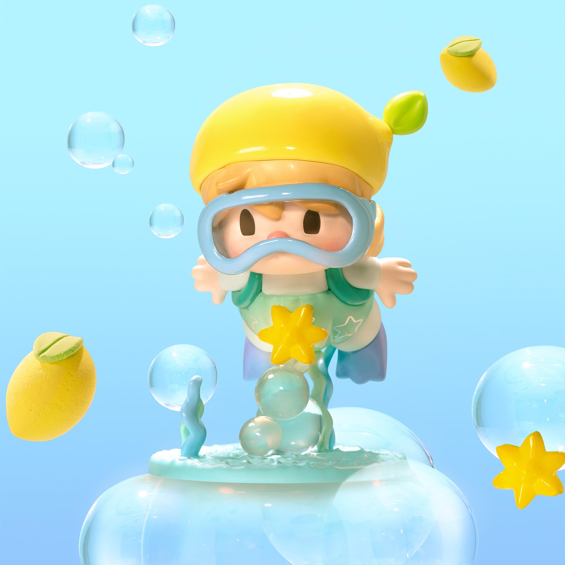 POP MART Sweet Bean Fruit World Adventure Series Figures, 12PCs Random Design Action Figures Collectible Toys Home Decorations, Holiday Birthday Gifts, Whole Set
