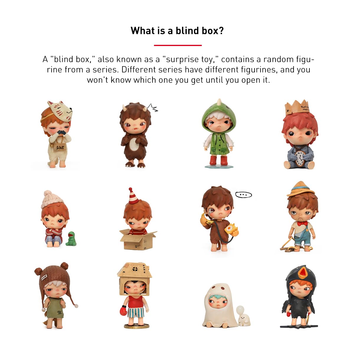 Hirono The Other One Blind Box Figures Toys for Modern Home Decor Collectible Toy Set for Desk Accessories