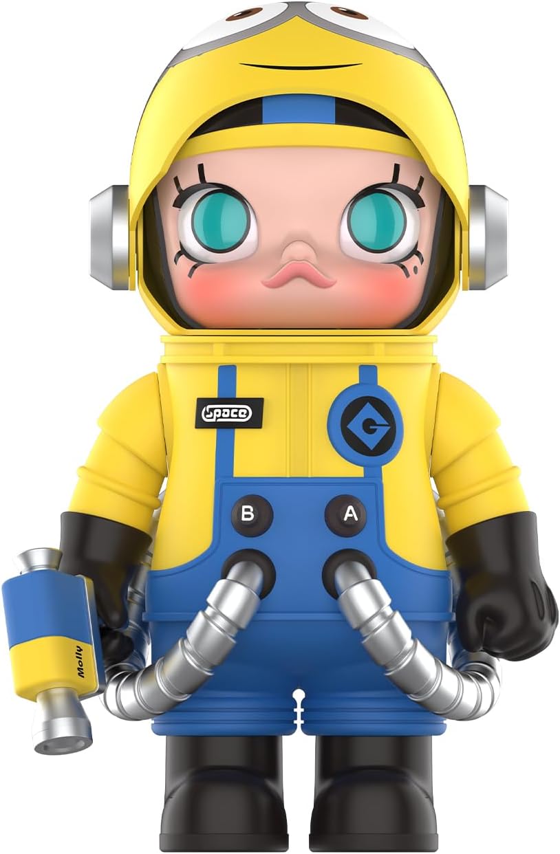 POP MART MEGA Space Molly 400% Minions Collection Figurine, 11.81 Inch Height, Toys for Modern Home Décor, Collectible Art Toy