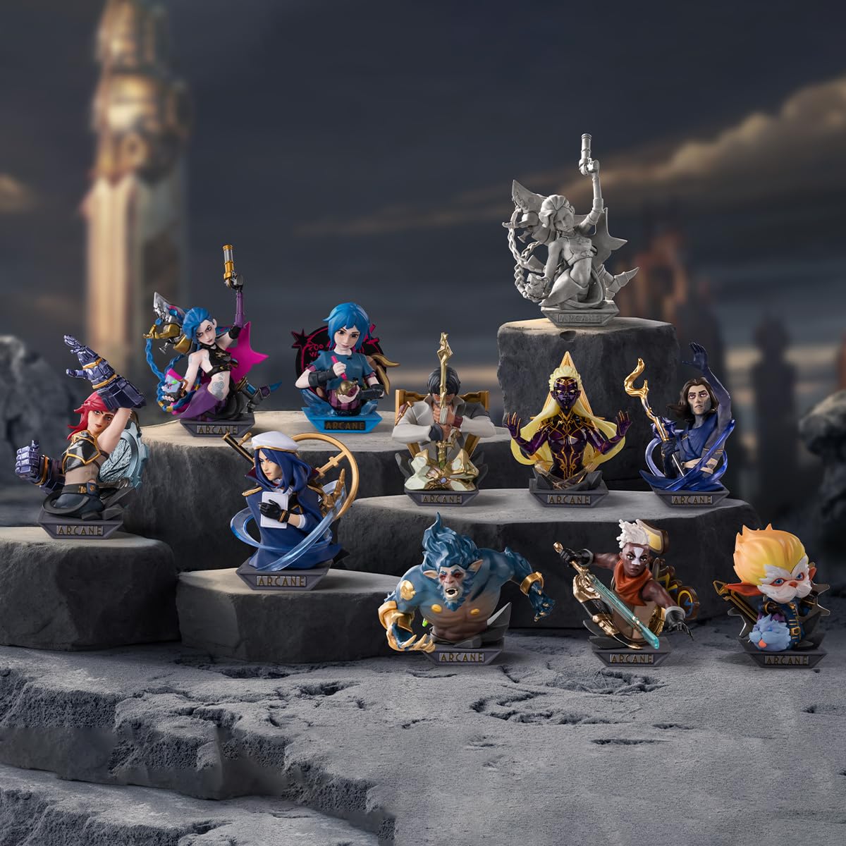 League of Legends: Arcane Series Figures Blind Box Figures Random Design Action Figures Collectible Toys Home Decorations Holiday Birthday Gifts for Girls and Boys Single Box