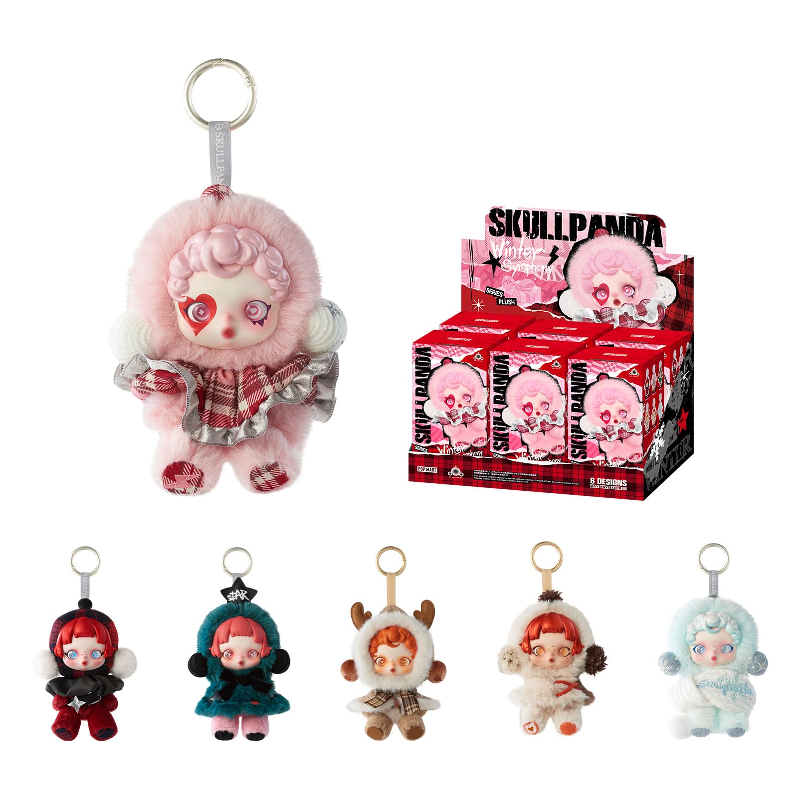 SKULLPANDA Winter Symphony Series, Blind Box Figures, Random Design Figures Collectible Toys Home Decorations, Holiday Birthday Gifts, Single Box