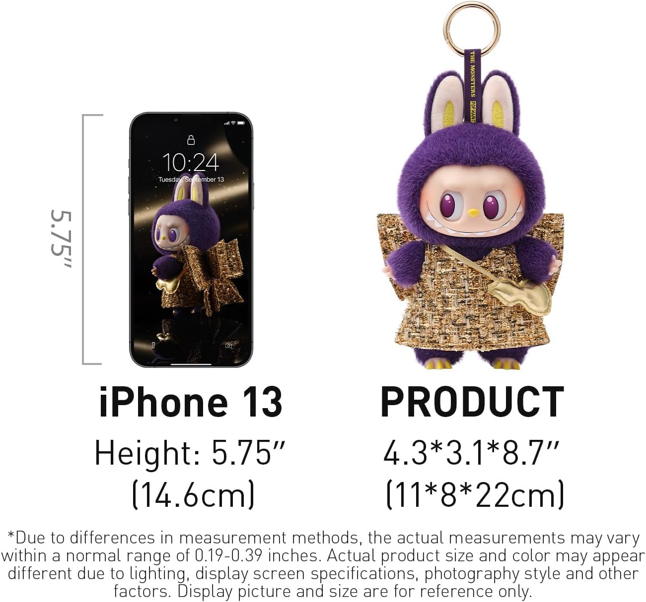 LABUBU × Pronounce - Wings of Fortune Vinyl Plush Hanging CardToys for Modern Home Decor Collectible Toy Set for Desk Accessories
