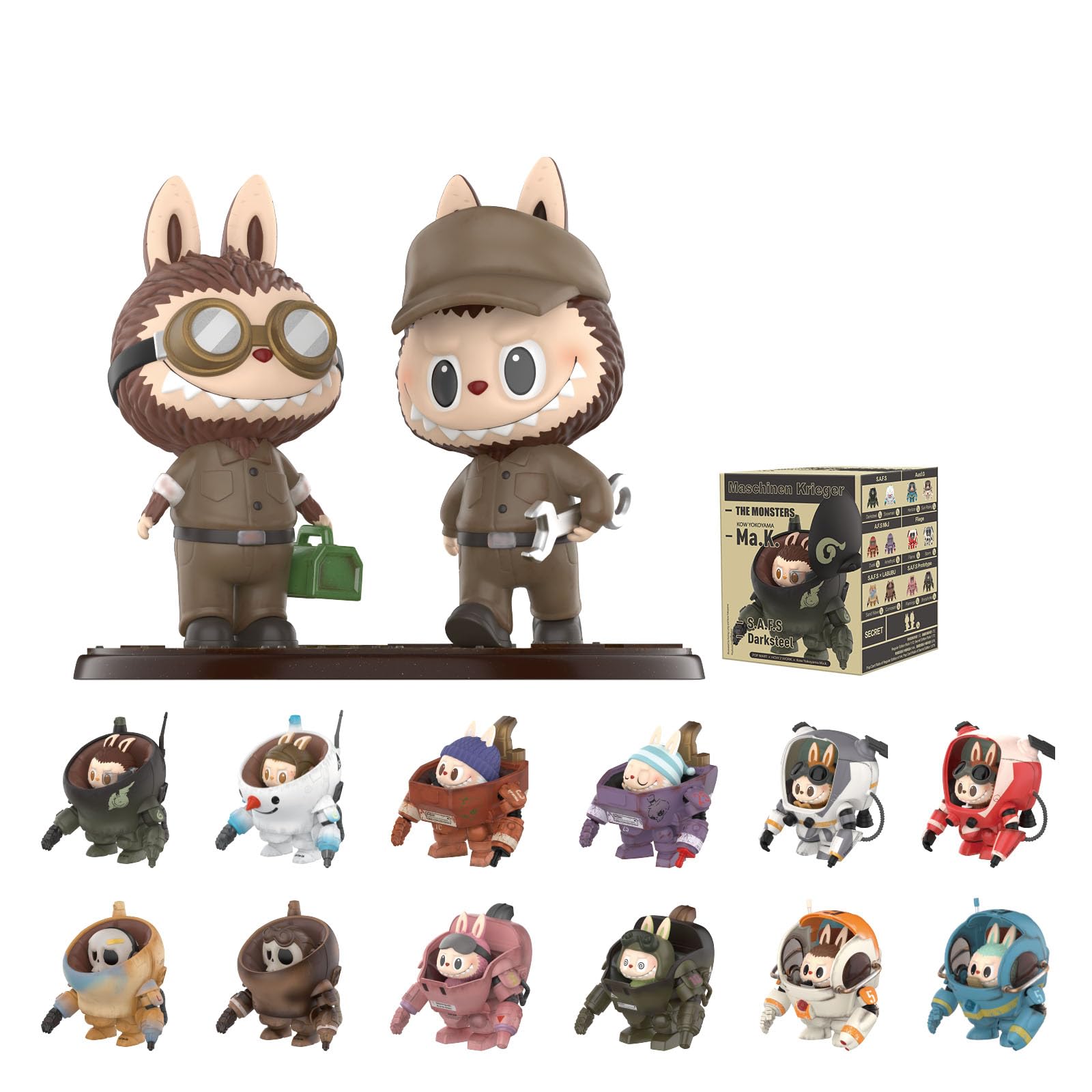 The Monsters x Kow Yokoyama Ma.K. Blind Box Figures, Random Design Box Toys for Modern Home Decor, Collectible Toy Set for Desk Accessories, 1PC