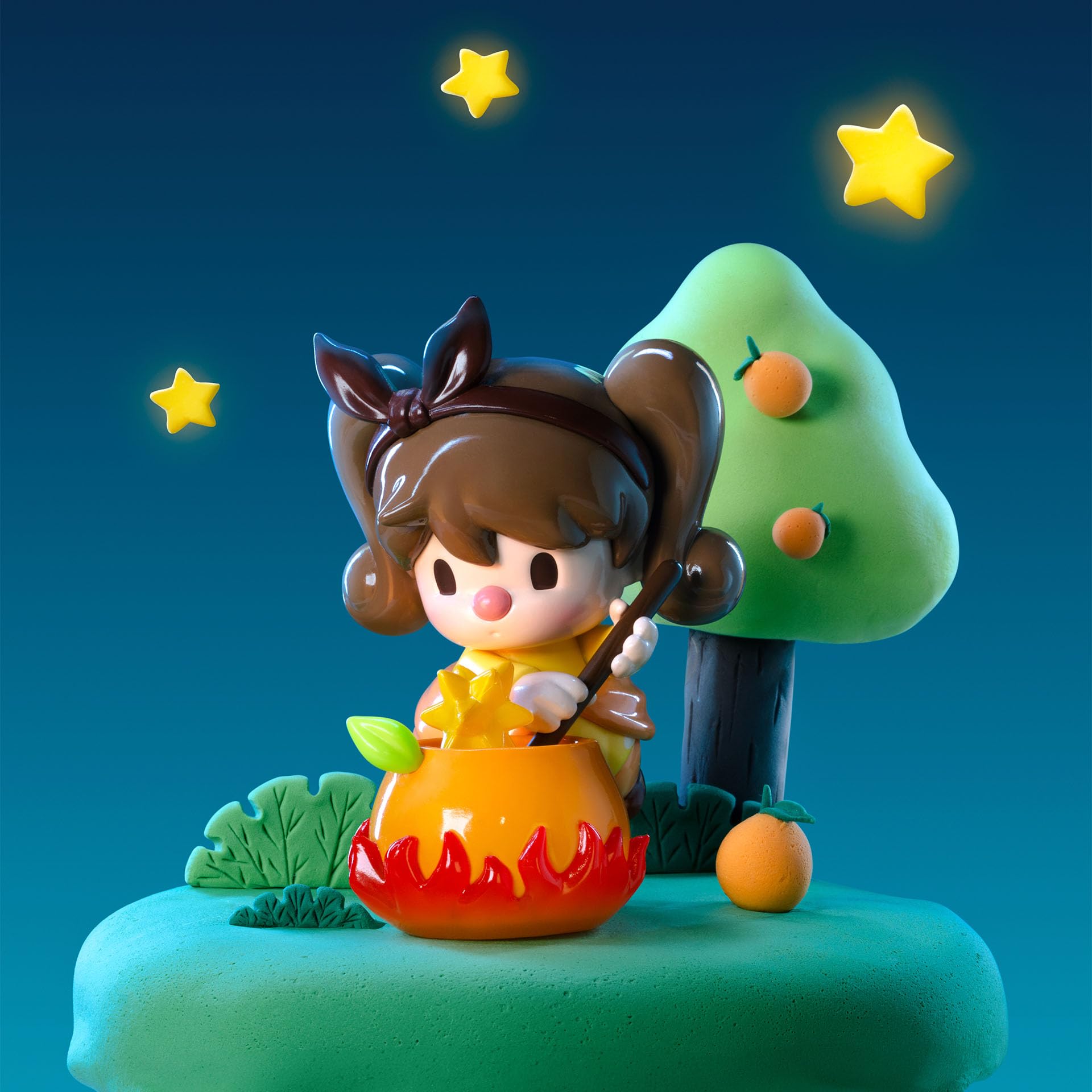 POP MART Sweet Bean Fruit World Adventure Series Figures, 12PCs Random Design Action Figures Collectible Toys Home Decorations, Holiday Birthday Gifts, Whole Set