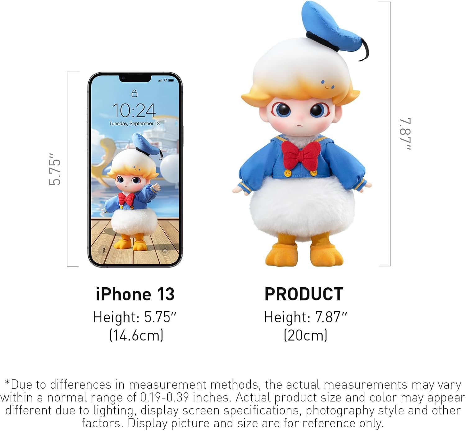 POP MART DIMOO Donald Duck 1/8 Action Figure, 5.85 inches Height, Toys for Modern Home Decor, Collectible Toy Set for Desk Accessories, 1PC