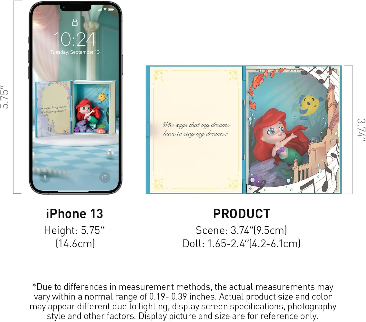 POP MART Disney Princess Fairy Tale Series Scene Figures, Blind Box Figures, Random Design Action Figures Collectible Toys Home Decorations, Single Box