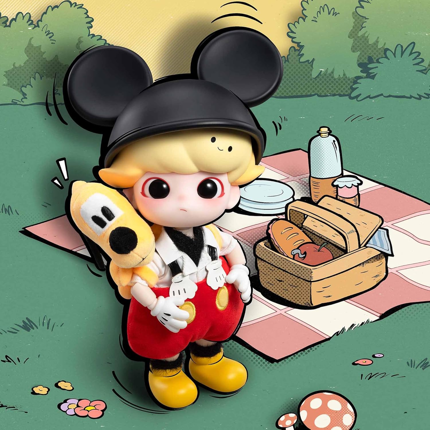 DIMOO Mickey 1/8 Action Figure Toys for Modern Home Decor Collectible Toy Set
