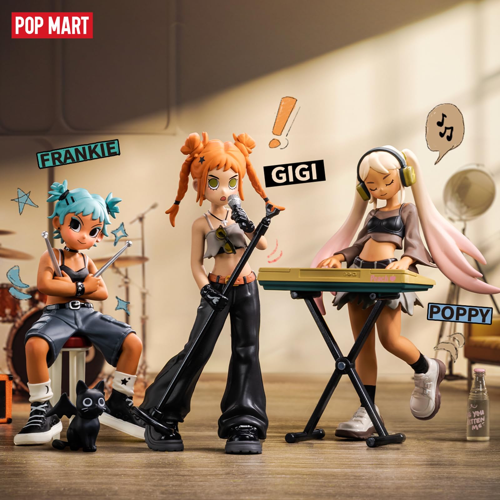 POP MART Peach Riot Rise Up Series Figures, 12PCs Peach Riot Blind Box Figures, Random Design Action Figures Collectible Toys Home Decorations, Holiday Birthday Gifts for Boys and Girls, Whole Set