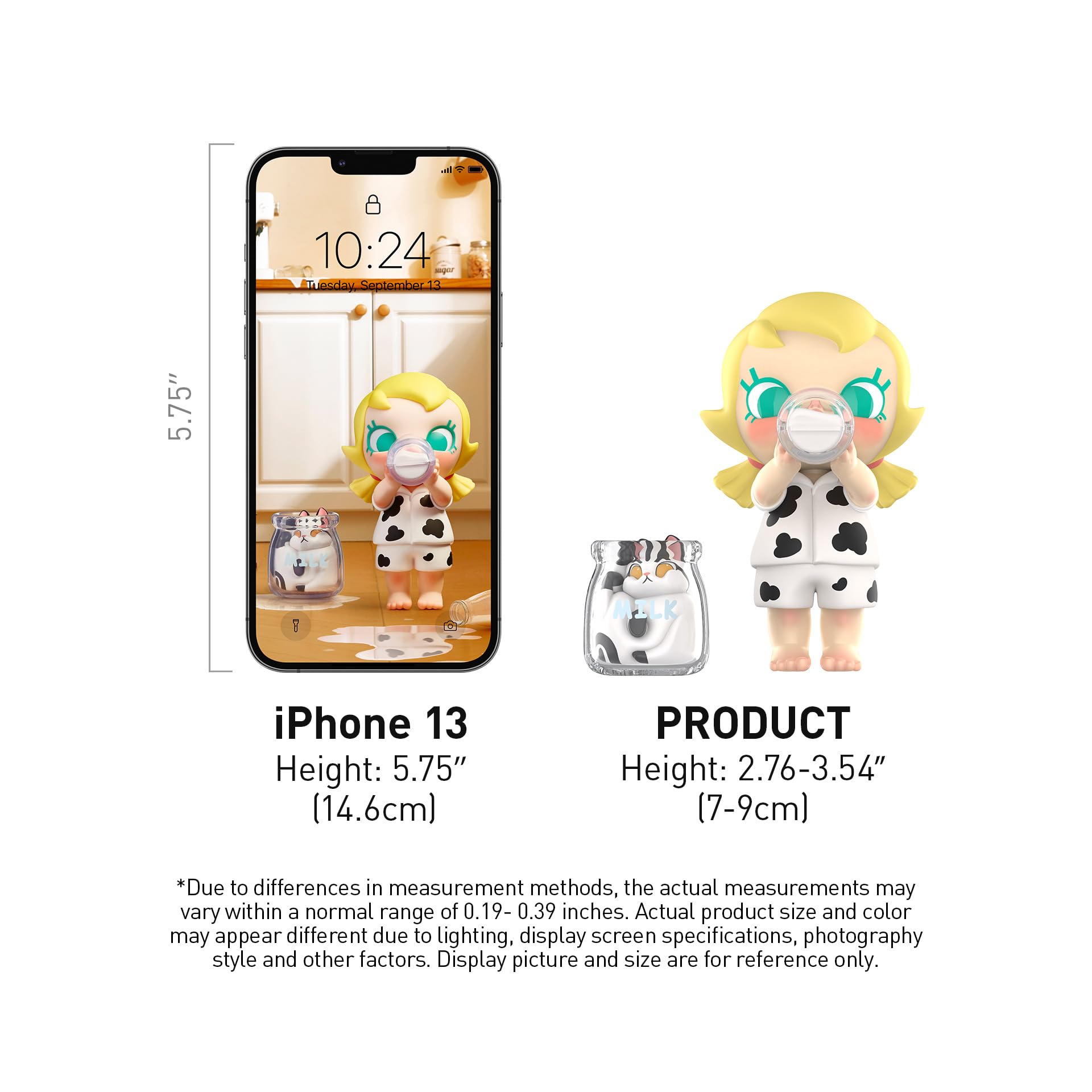 POP MART Baby Molly & Baby Tabby Series Figures Blind Box Figures, Random Design Action Figures Collectible Toys Home Decorations, Holiday Birthday Gifts for Girls and Boys, Single Box