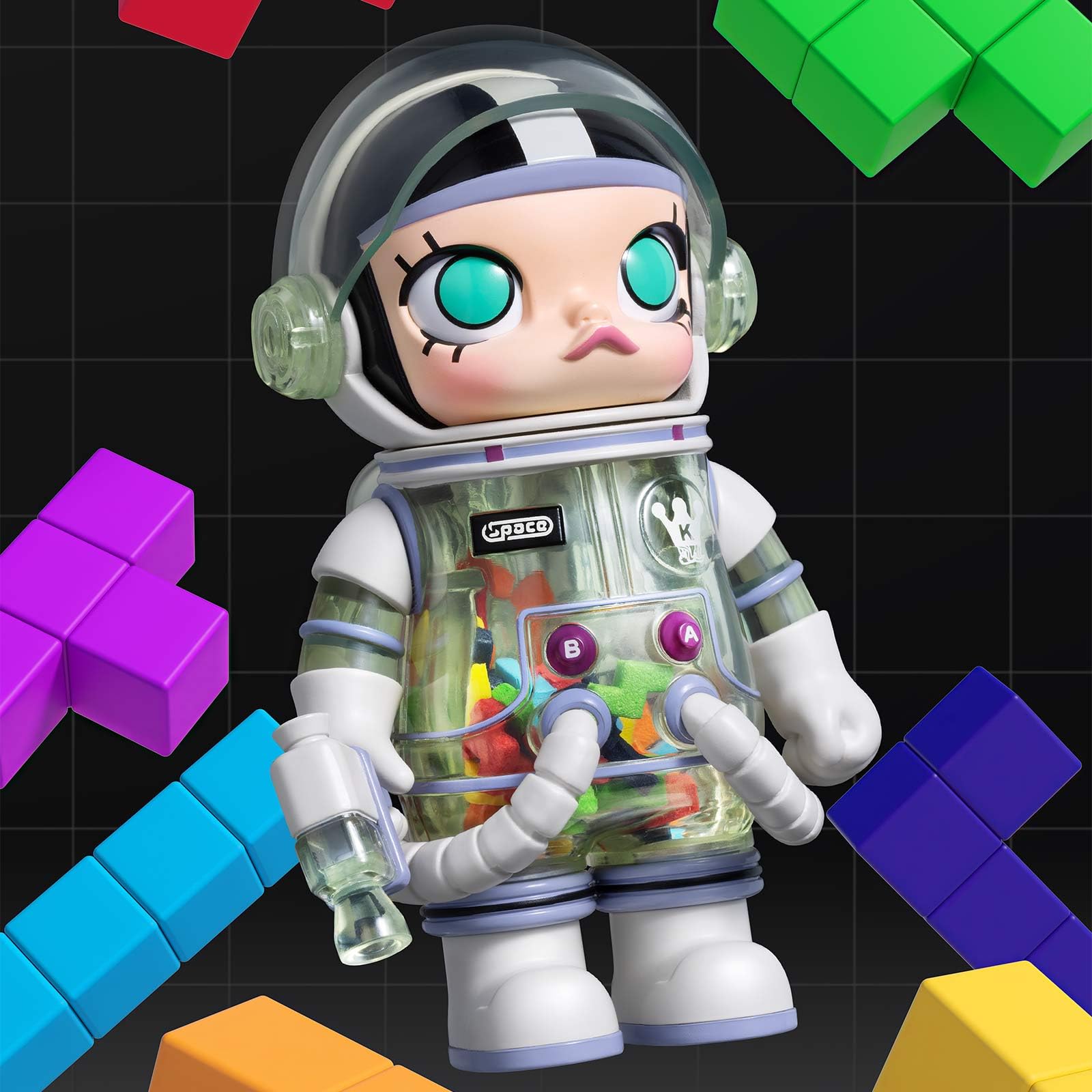 POP MART MEGA Space Molly 100% Series 3, Molly Blind Box Figures, Random Design Action Figures Collectible Toys Home Decorations, Holiday Birthday Gifts for Boys and Girls, Whole Set