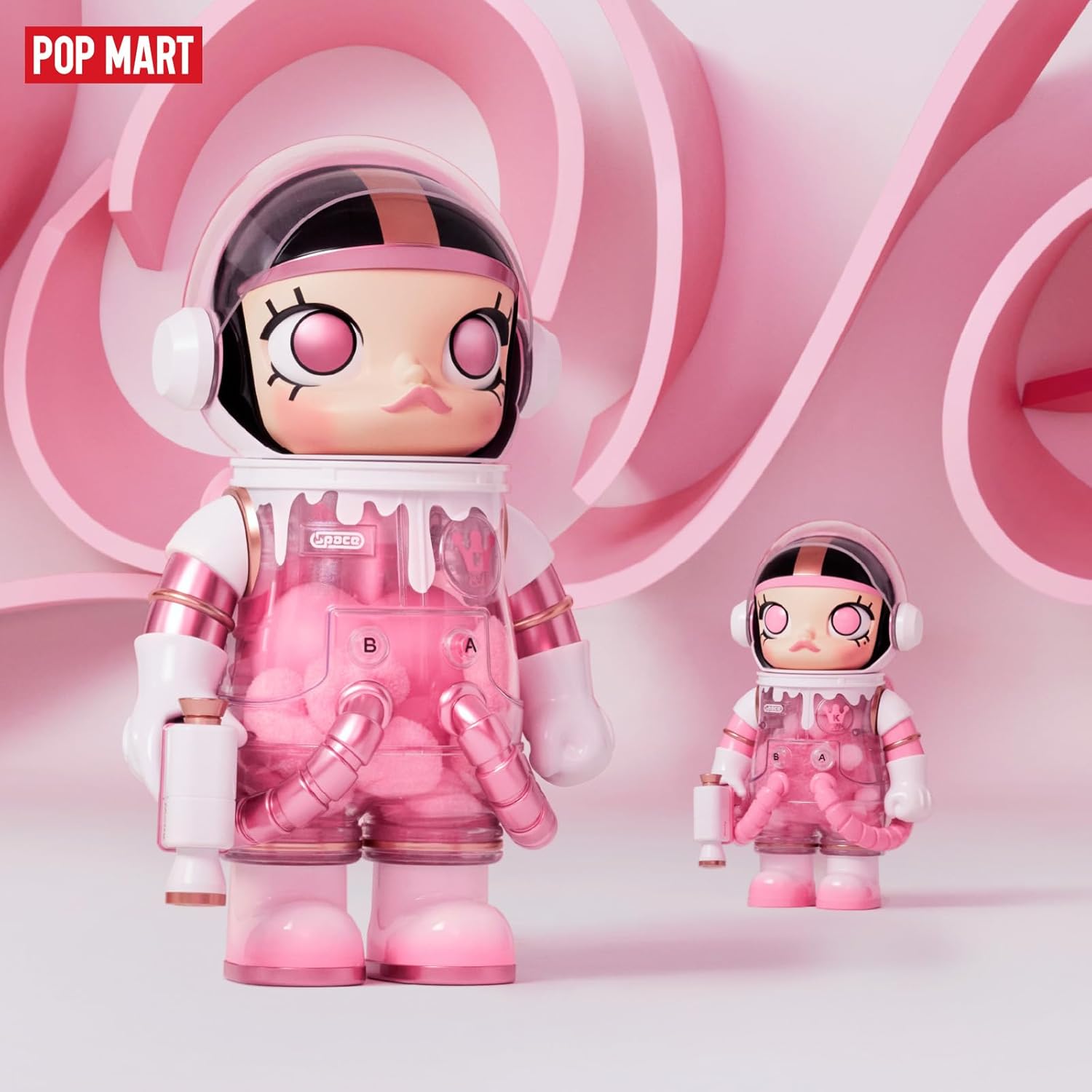 POP MART MEGA Space Molly 400% Heartfelt Words Collection Figurine, 11.6 Inch Height, Toys for Modern Home Décor, Collectible Art Toy