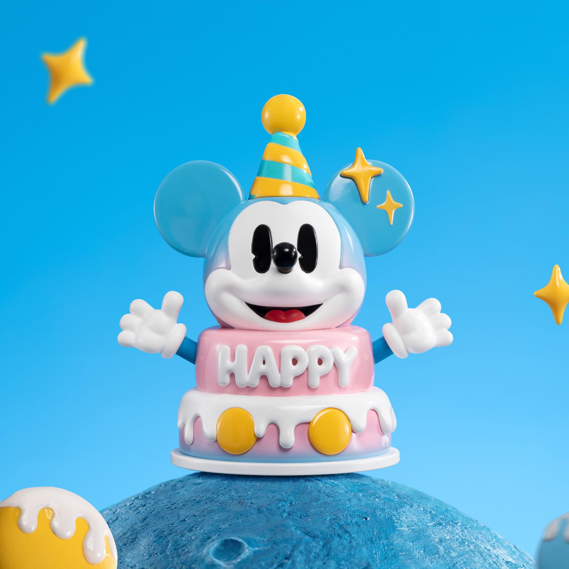 POP MART Disney Mickey Childhood of Boundless Imagination Blind Box Figures, 12 PCs Disney Mickey Random Design Action Figures Collectible Toys Home Decorations, Whole Set
