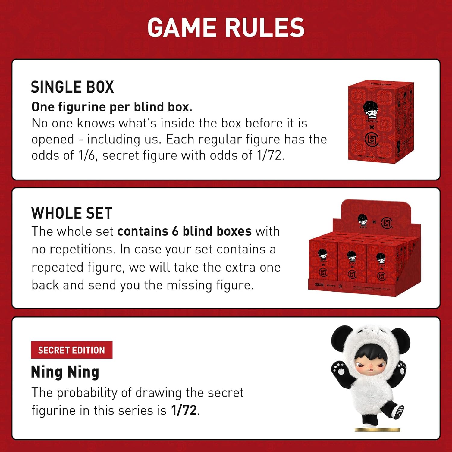 Hirono × Clot Series Blind Box Design Action Figures Collectible Toys Home Decorations Holiday Birthday Gifts