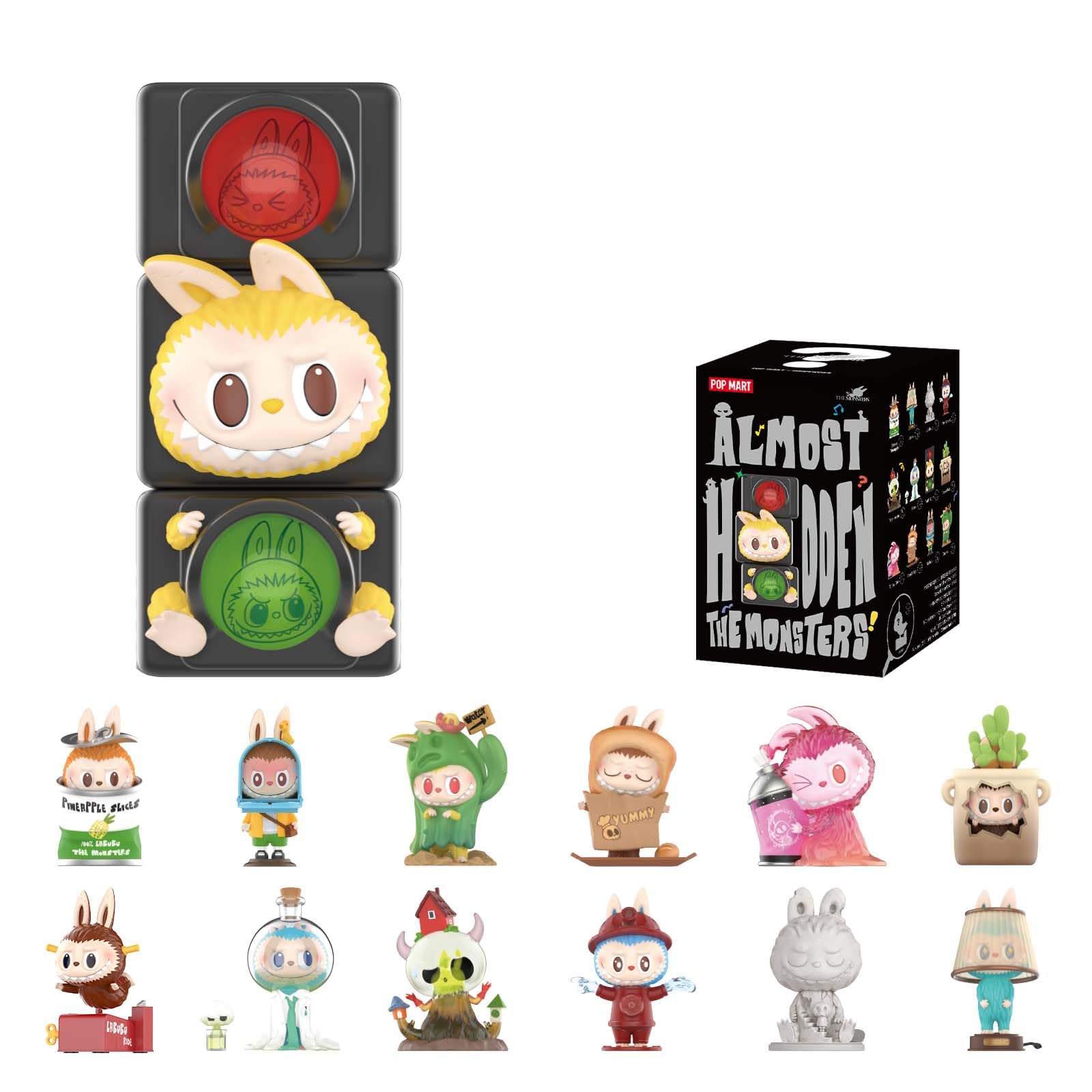 The Monsters Almost Hidden Series Blind Box Figures, Random Design Mystery Toys for Modern Home Decor, Collectible Toy Set for Desk Accessories, Single Box