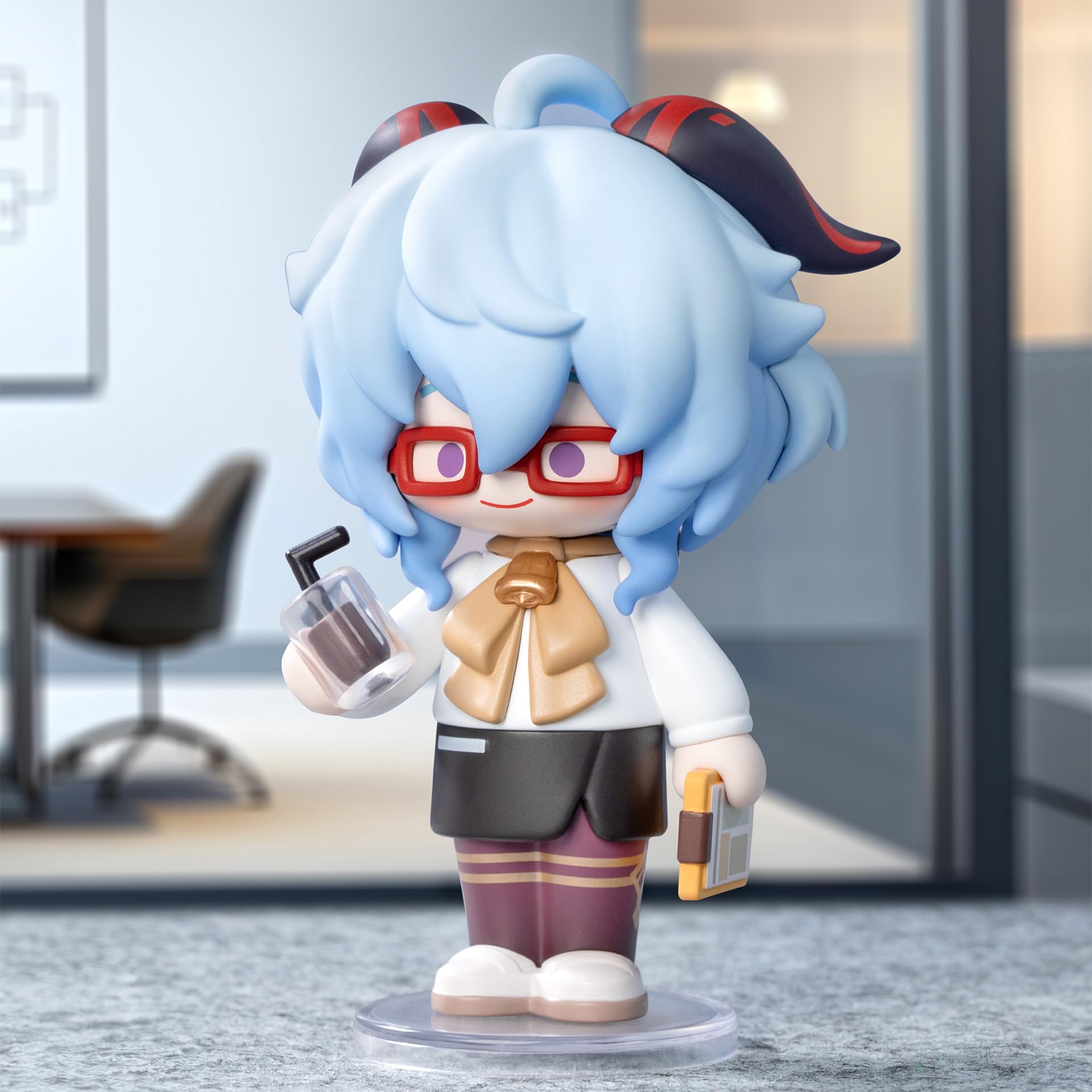 Genshin Impact Dress-Up Dreams Themed Chibi Series Figx Figures Random Design Action Figures Cures Genshin Impact Blind Boollectible Toys Home Decorations Birthday Gifts