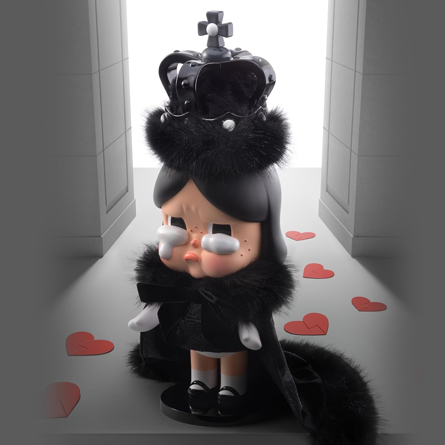 POP MART MEGA Crybaby 400% The Queen of Broken Heart, 14.96 Inch Height, Toys for Modern Home Décor, Collectible Art Toy