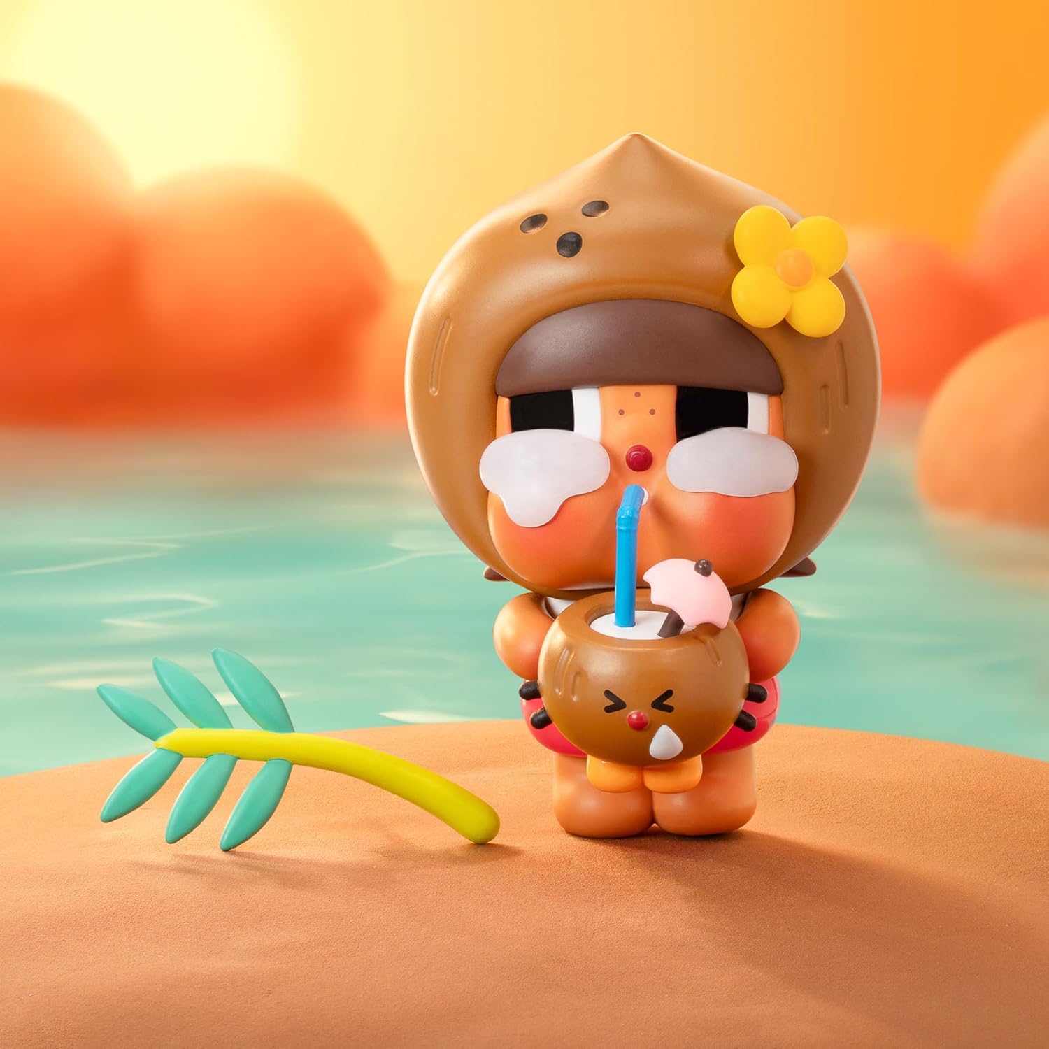 Crybaby Coconut Figure-Brown Toys for Modern Home Decor Collectible Toy Set