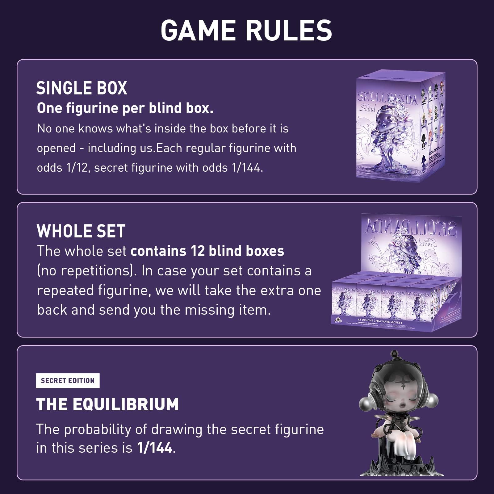 SKULLPANDA The Sound Series Figures Blind Box