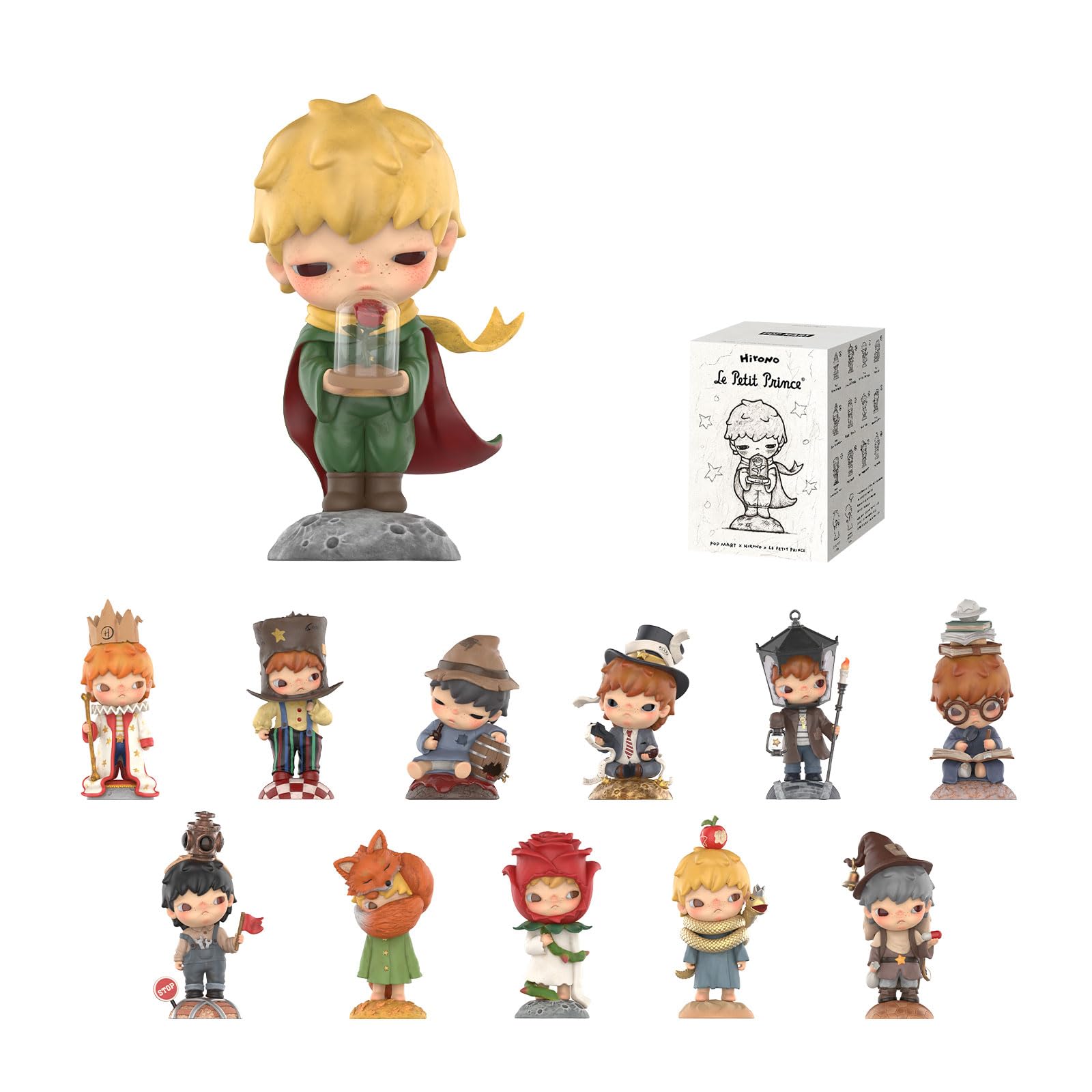 Hirono×Le Petit Prince Series Blind Box Design Action Figures Collectible Toys Home Decorations Holiday Birthday Gifts