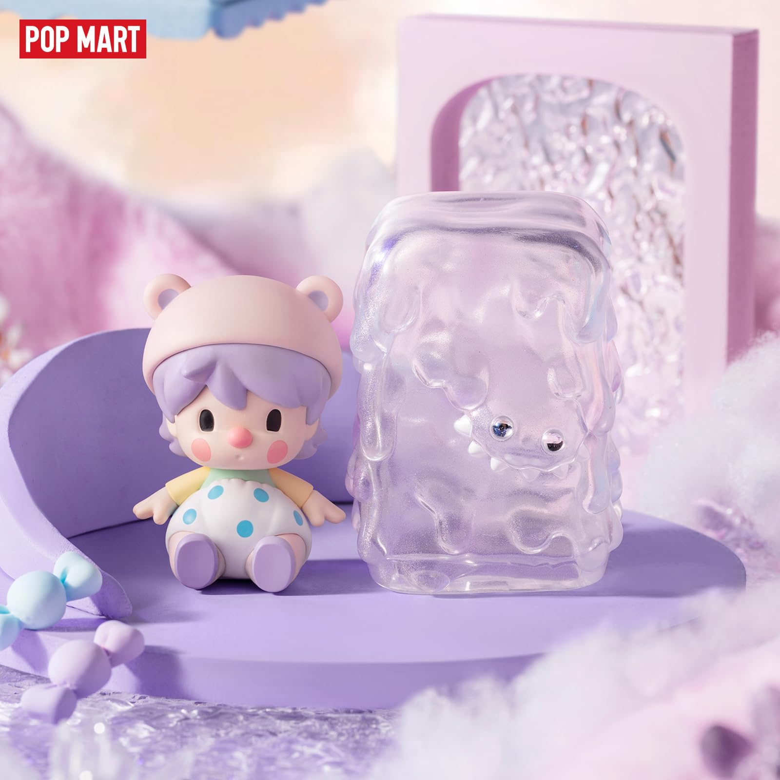 POP MART Sweet Bean × INSTINCTOY Sweet Together Series, 12PCs Sweet Bean Blind Box Figures, Random Design Action Figures Collectible Toys Home Decorations, Holiday Birthday Gifts, Whole Set