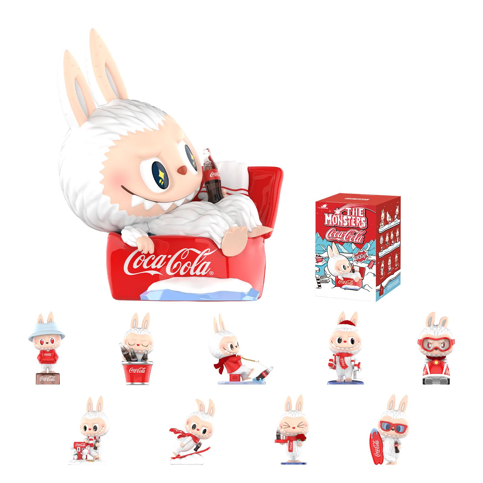 The Monsters Coca-Cola Series Action Figures Collectible Toys Home Decorations