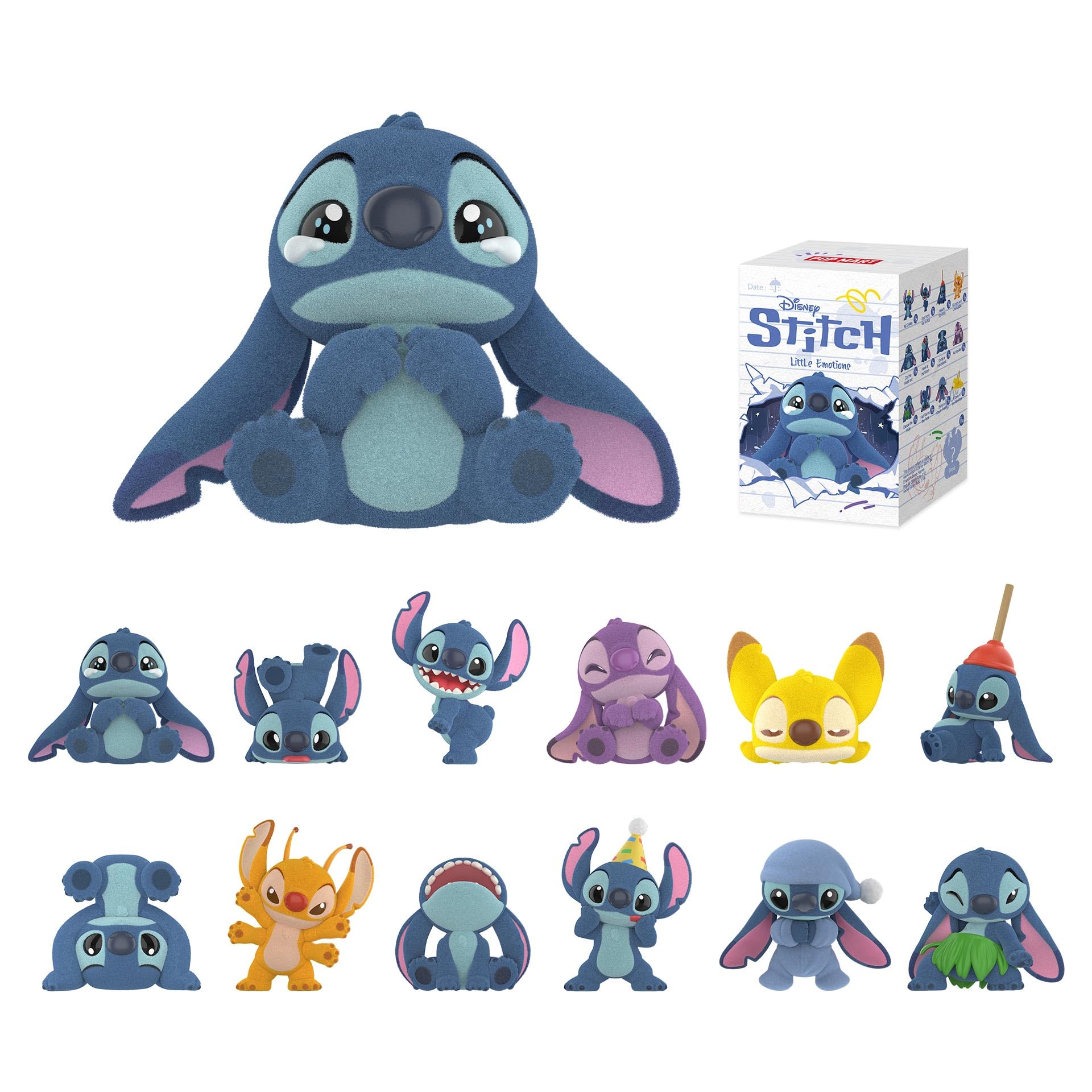 POP MART Disney Stitch Little Emotions Series Figures Blind Box Figures, Random Design Action Figures Collectible Toys Home Decorations, Holiday Birthday Gifts for Girls and Boys, Single Box