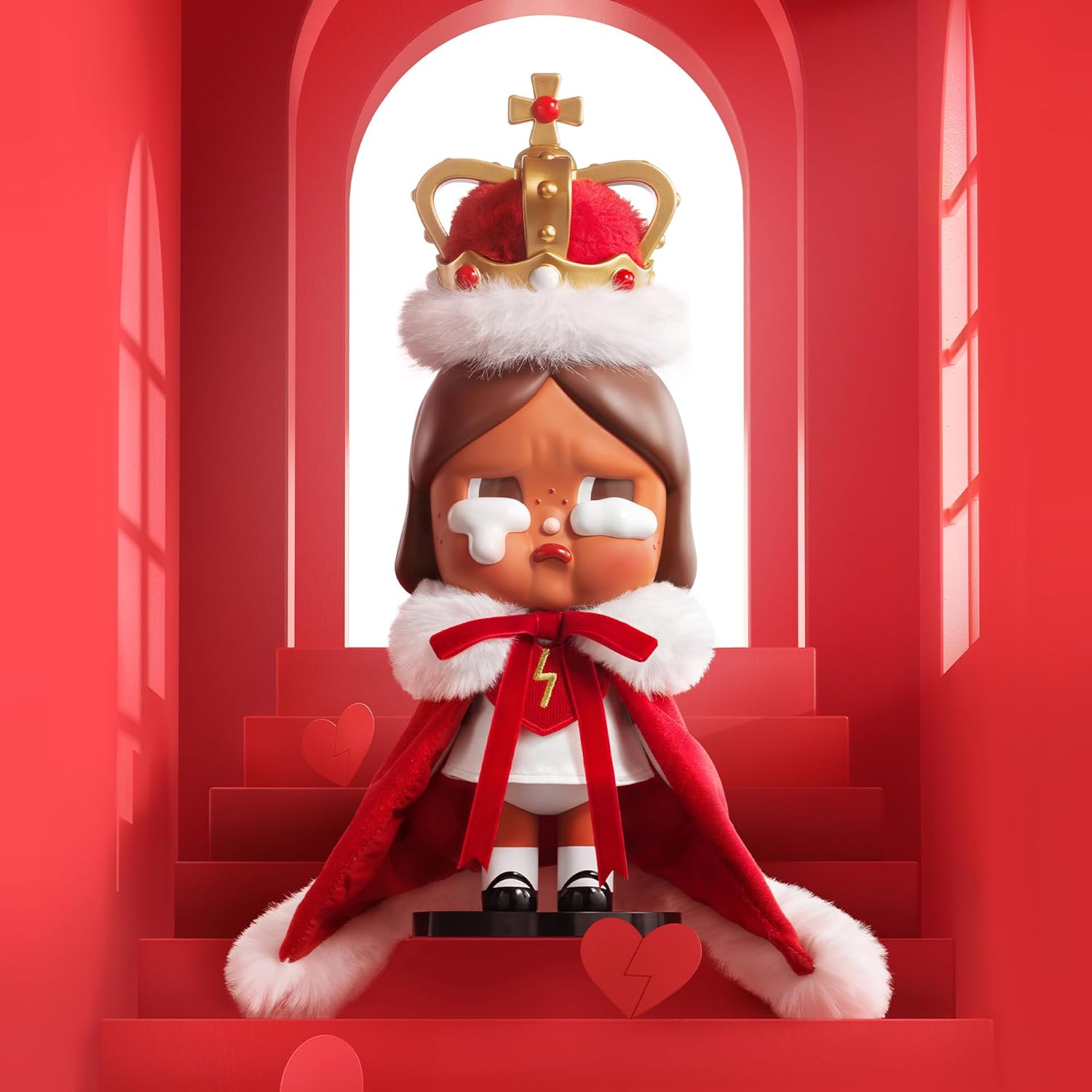 POP MART MEGA Crybaby 400% The Queen of Broken Heart, 14.96 Inch Height, Toys for Modern Home Décor, Collectible Art Toy